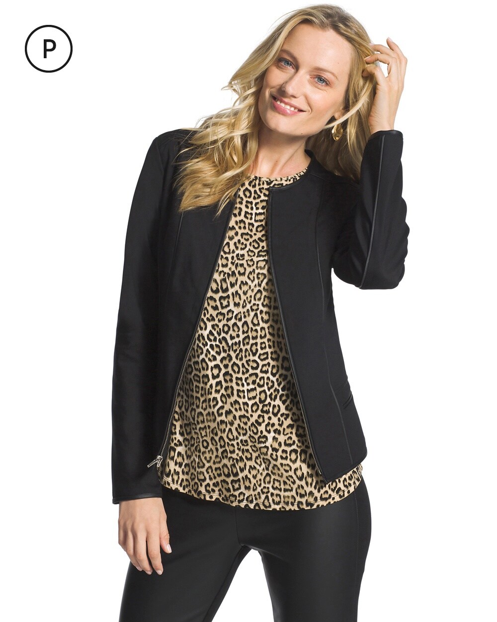 Petite City Chic Sophisticated Seamed Jacket