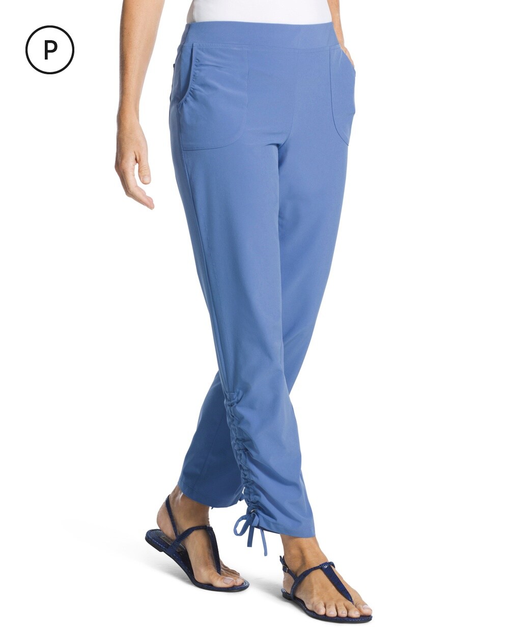 Zenergy Petite Blue Convertible Pants