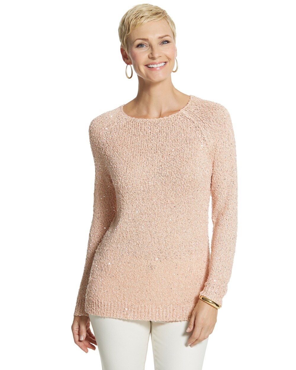Sequin Shine Claire Pullover Sweater