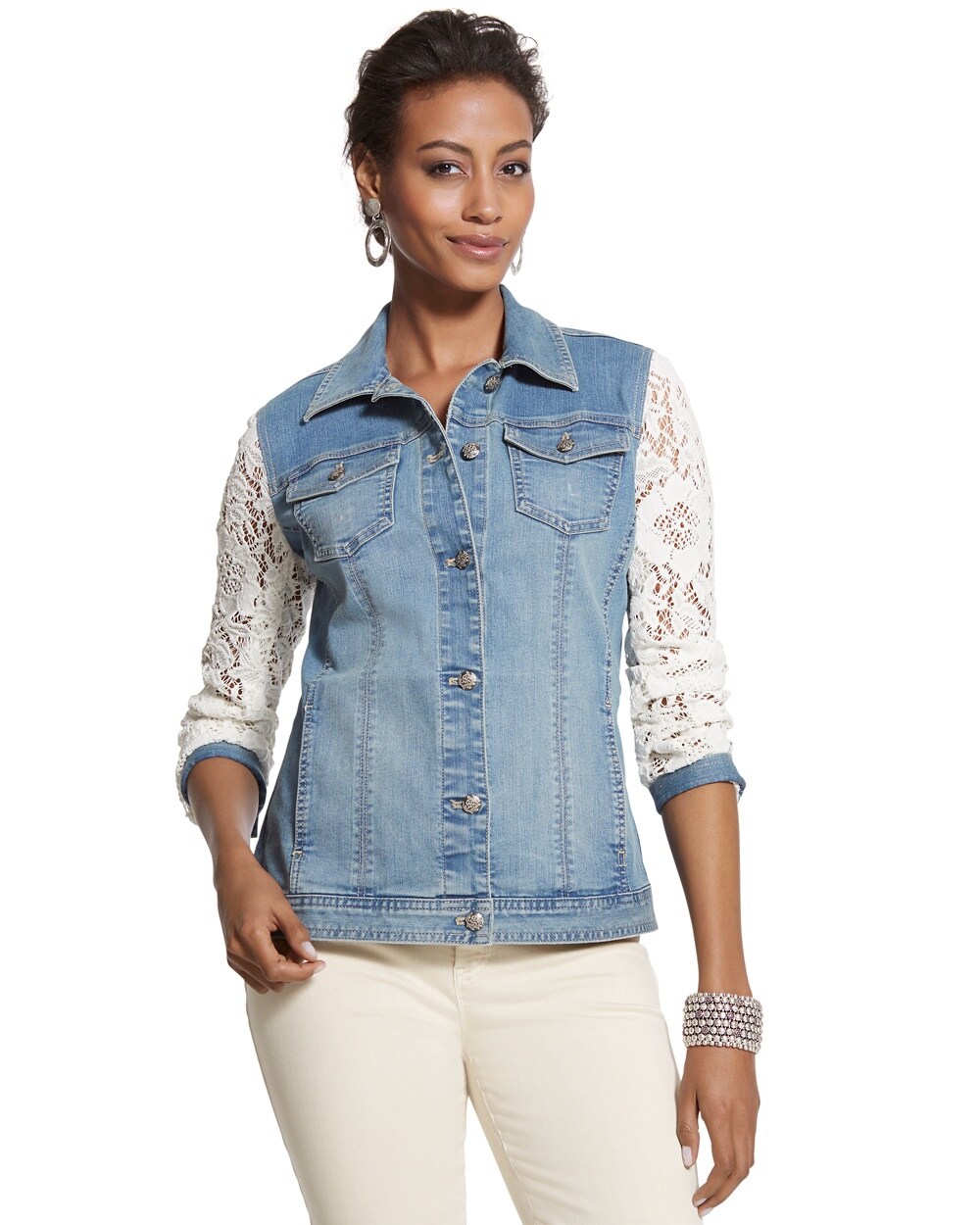 Denim and Lace Jacket