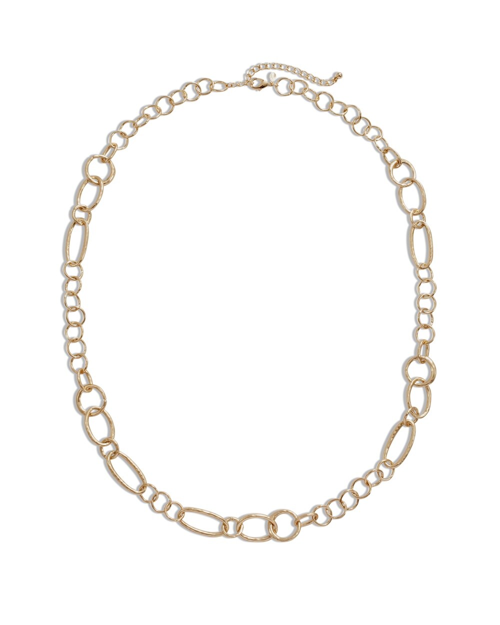 Bria Long Gold Chain Link Necklace