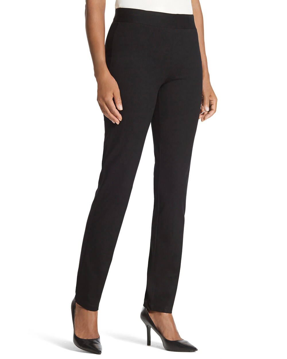 Travelers Collection Crepe Slim Ankle Pants