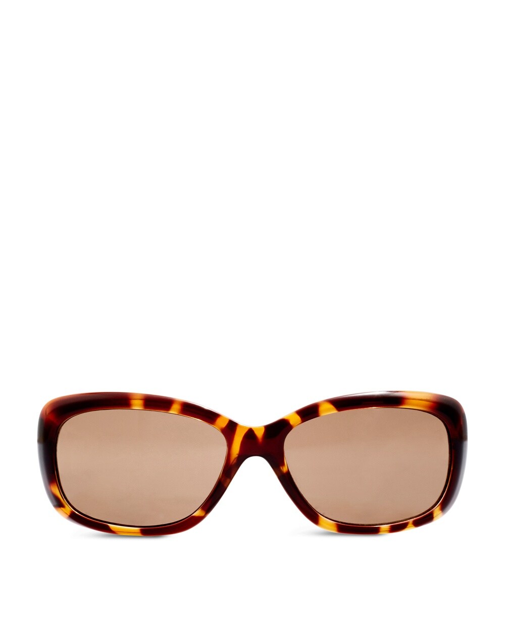 Tori Animal-Print Brown Sunglasses