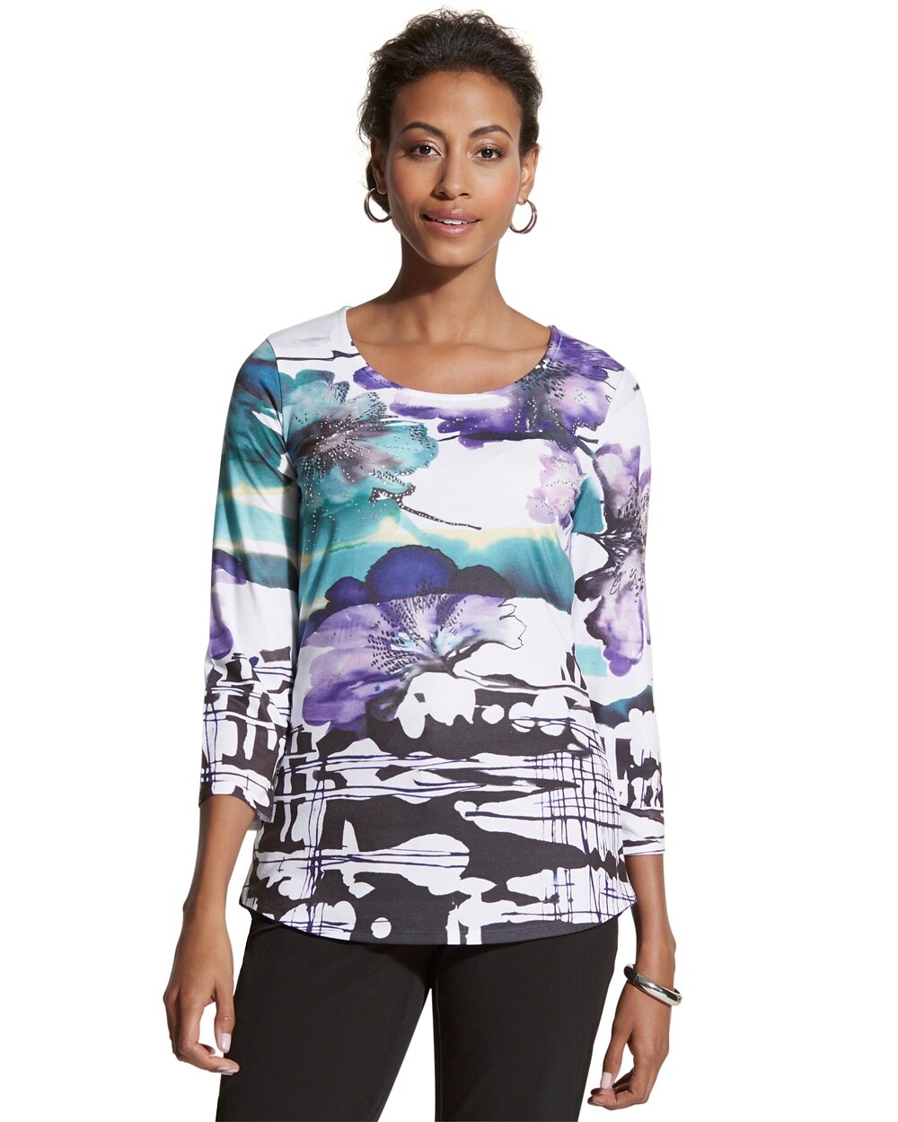 Zenergy Mallory Floral Top