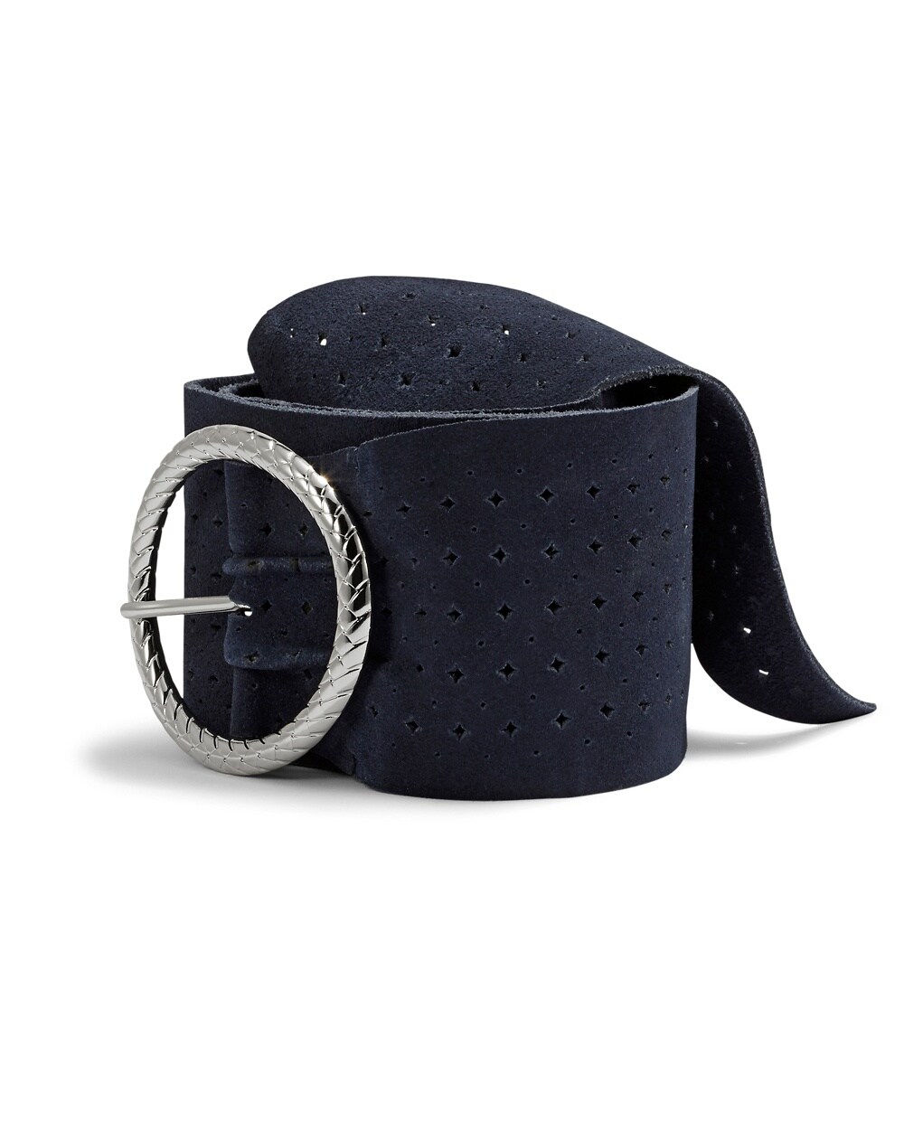 Donatella Blue Leather Belt