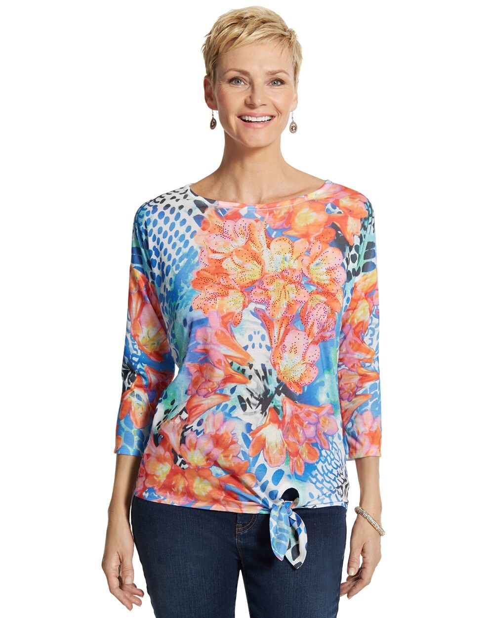 Shelby Floral Side-Tie Top