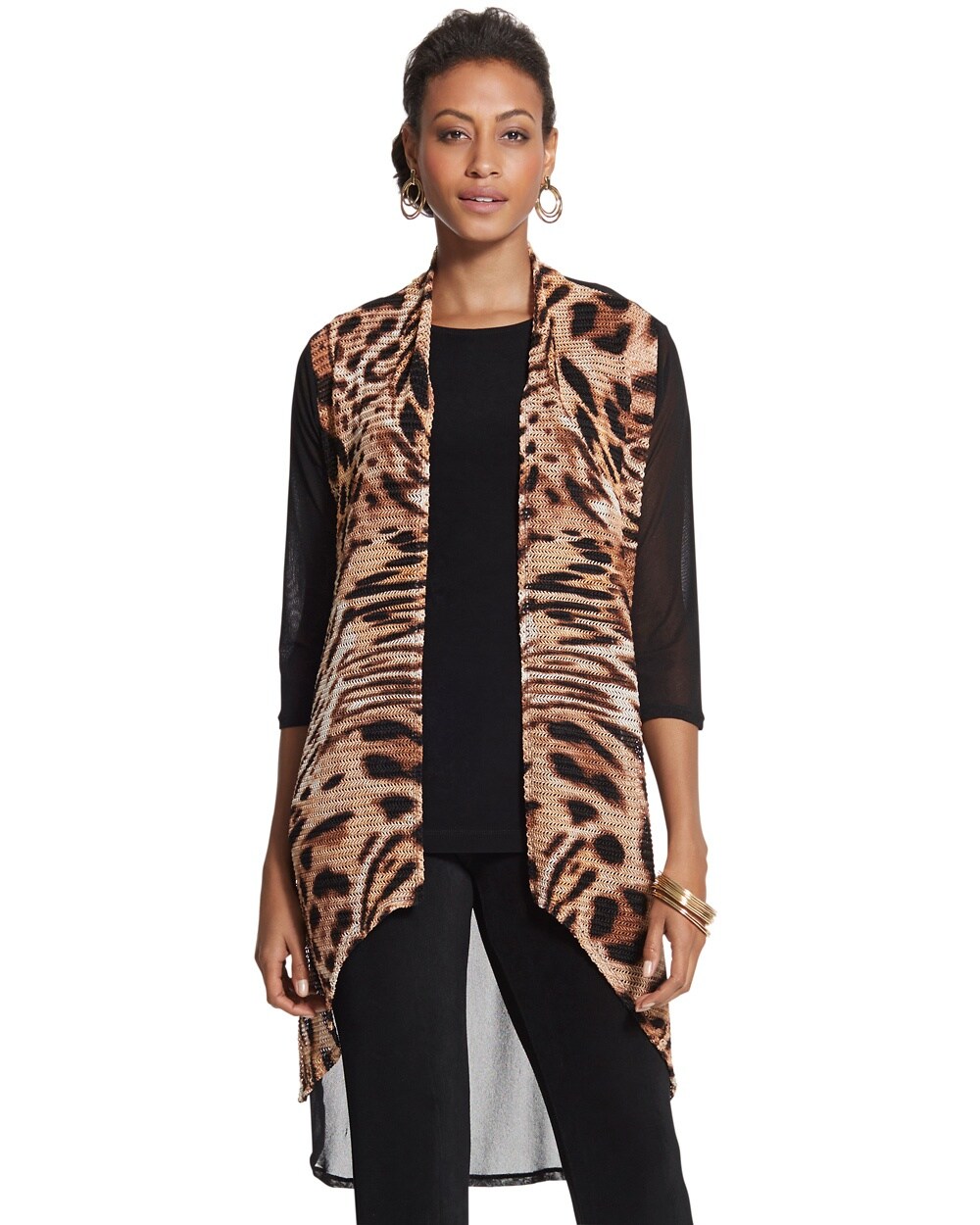 Travelers Collection Leopard-Print Jacket