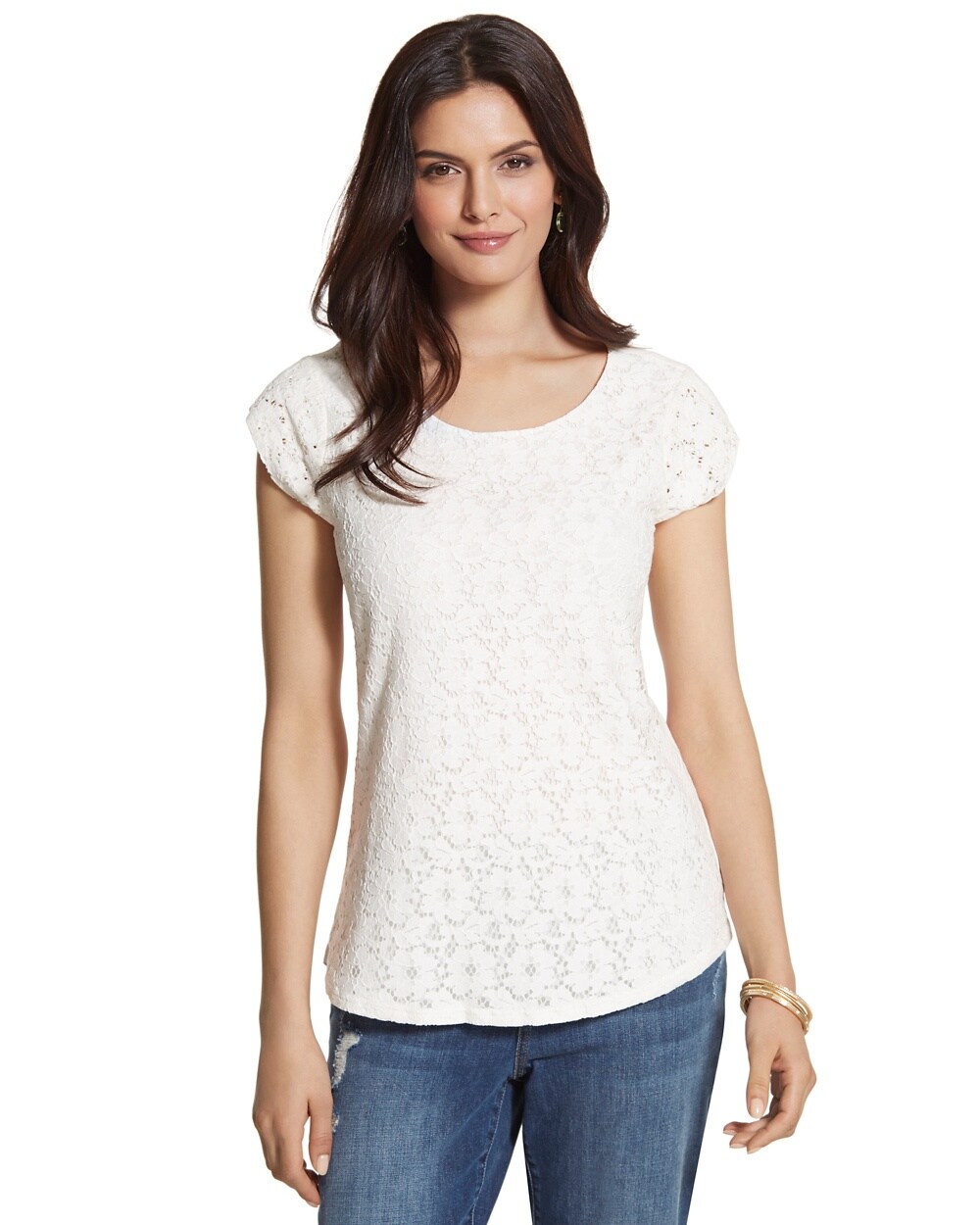 Lace Flowers Kayce Top