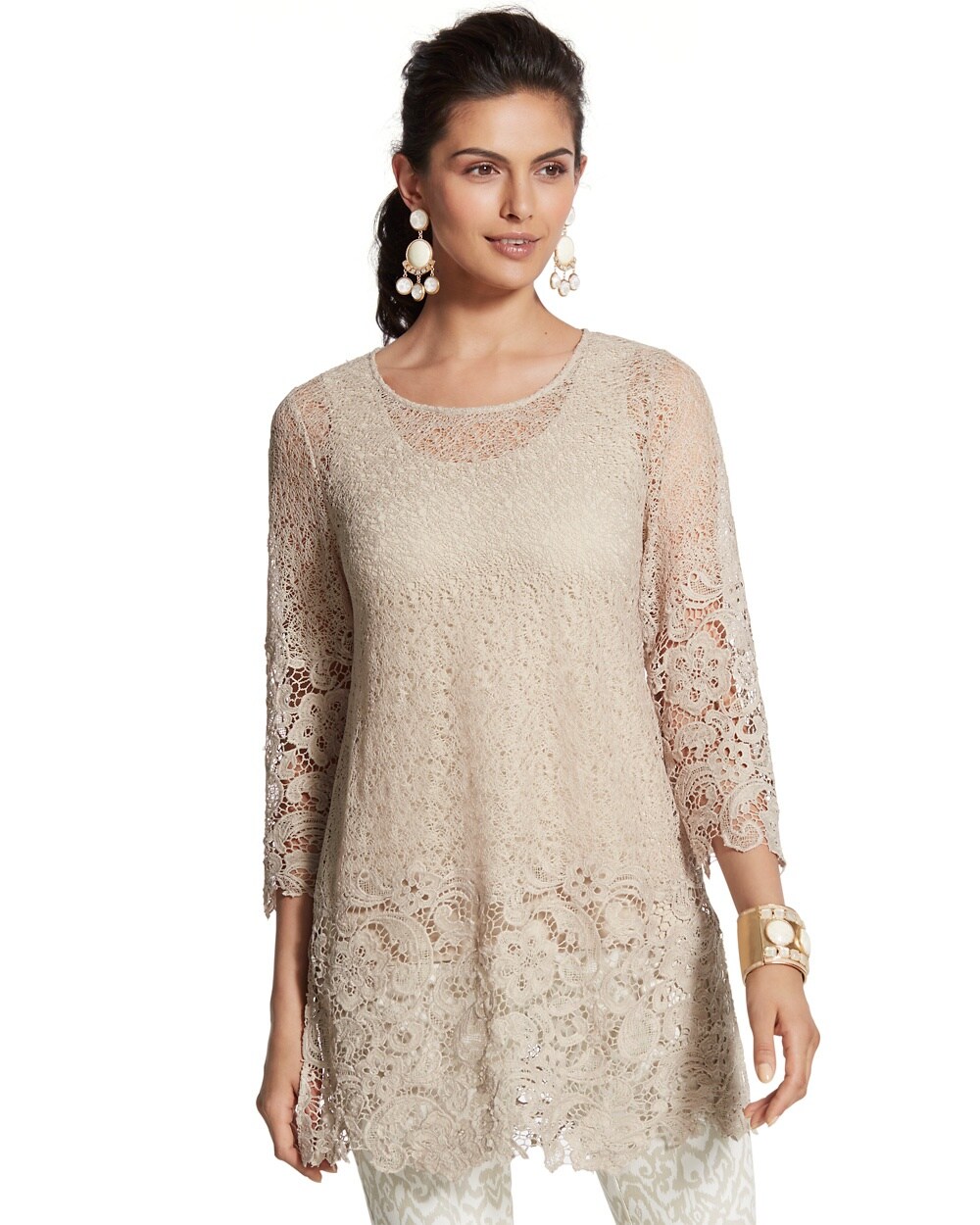 Travelers Collection Lace Tunic