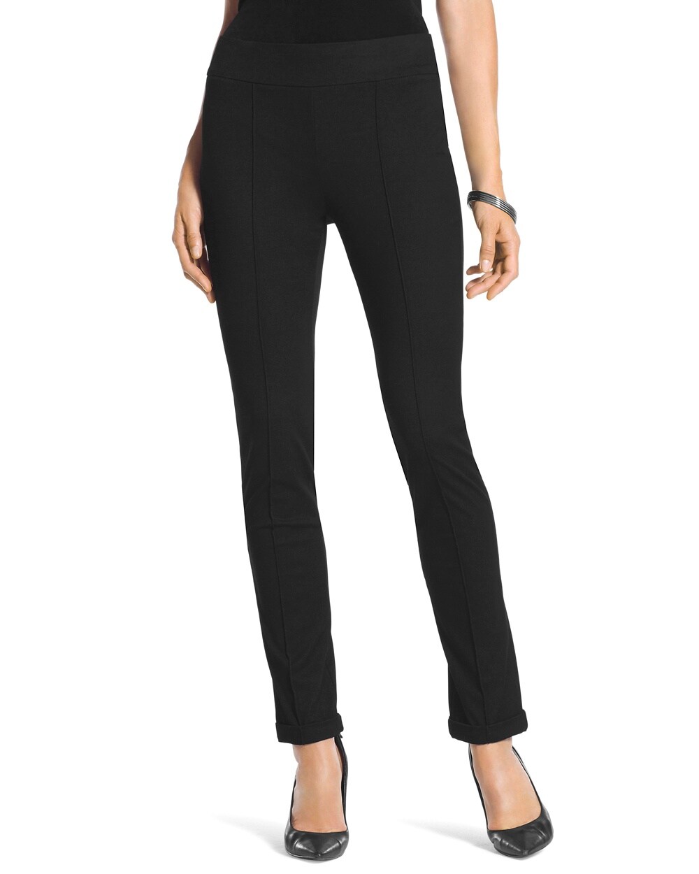 Travelers Collection Crepe Cuffed Pants