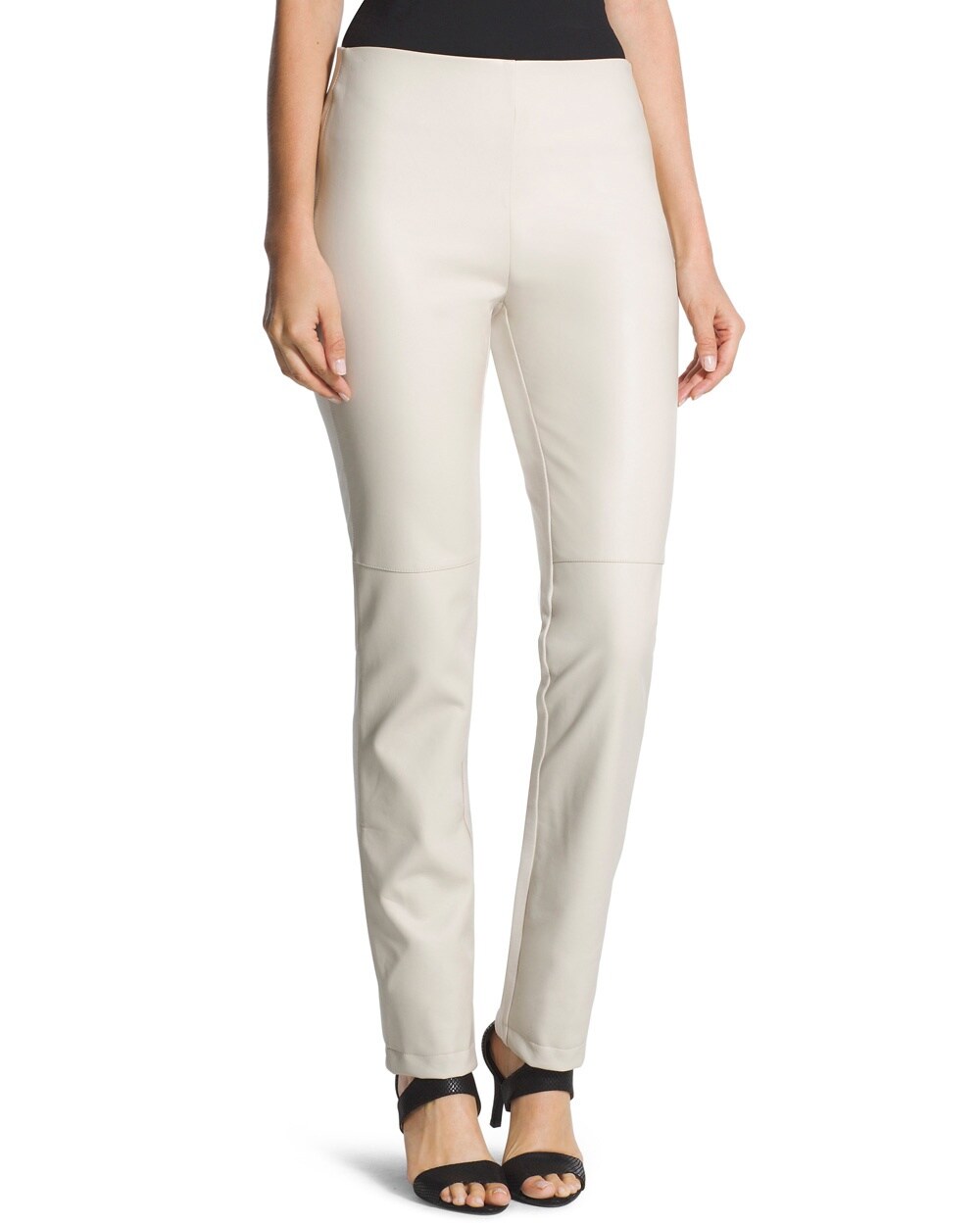 Abbey Pieced Faux-Leather Pants