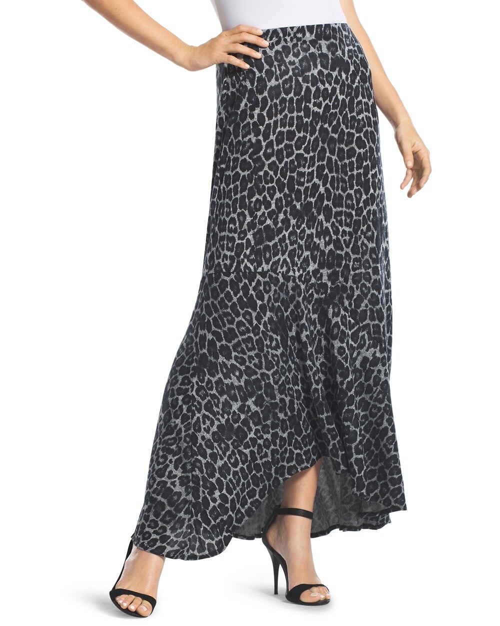 Janet Leopard-Print Maxi Skirt