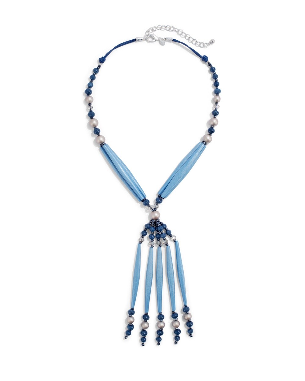 Olenka Long Blue Necklace