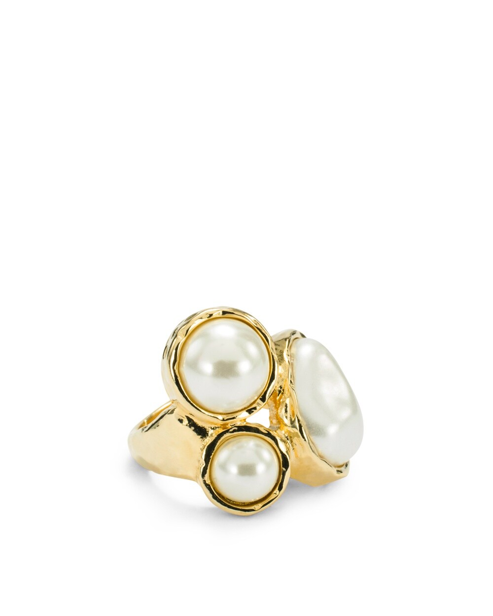 Aster Simulated Pearl Ring