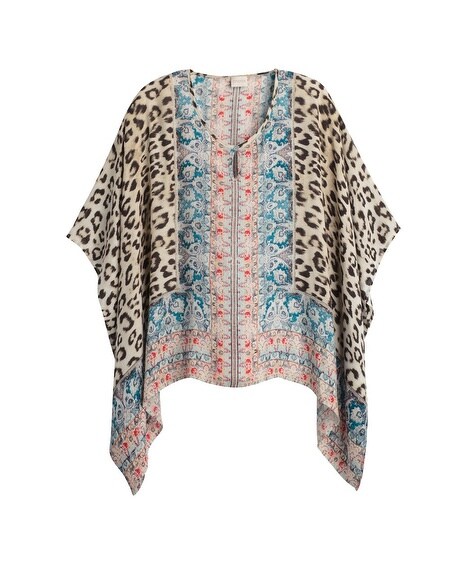 Tapestry Striped Poncho - Chicos