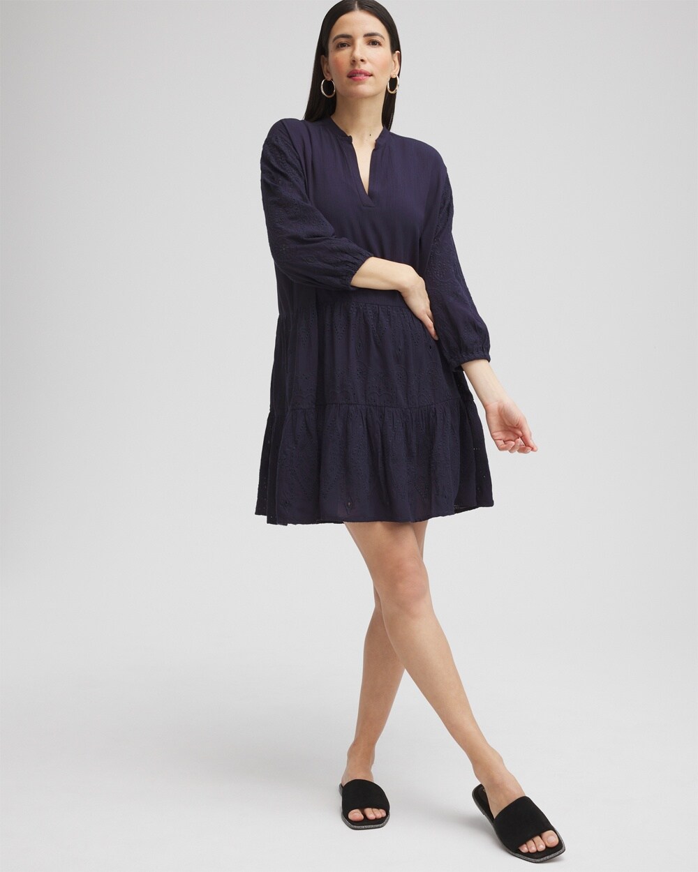 Embroidered Eyelet Coverup