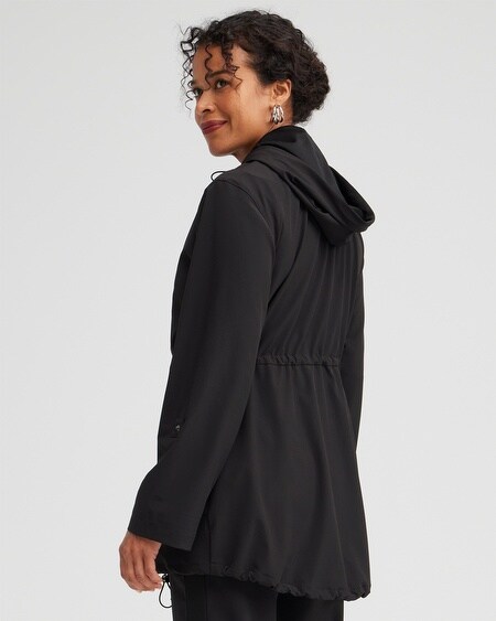 Shop Chico's Upf Sun Protection Anorak Jacket In Black Size Small |  Zenergy