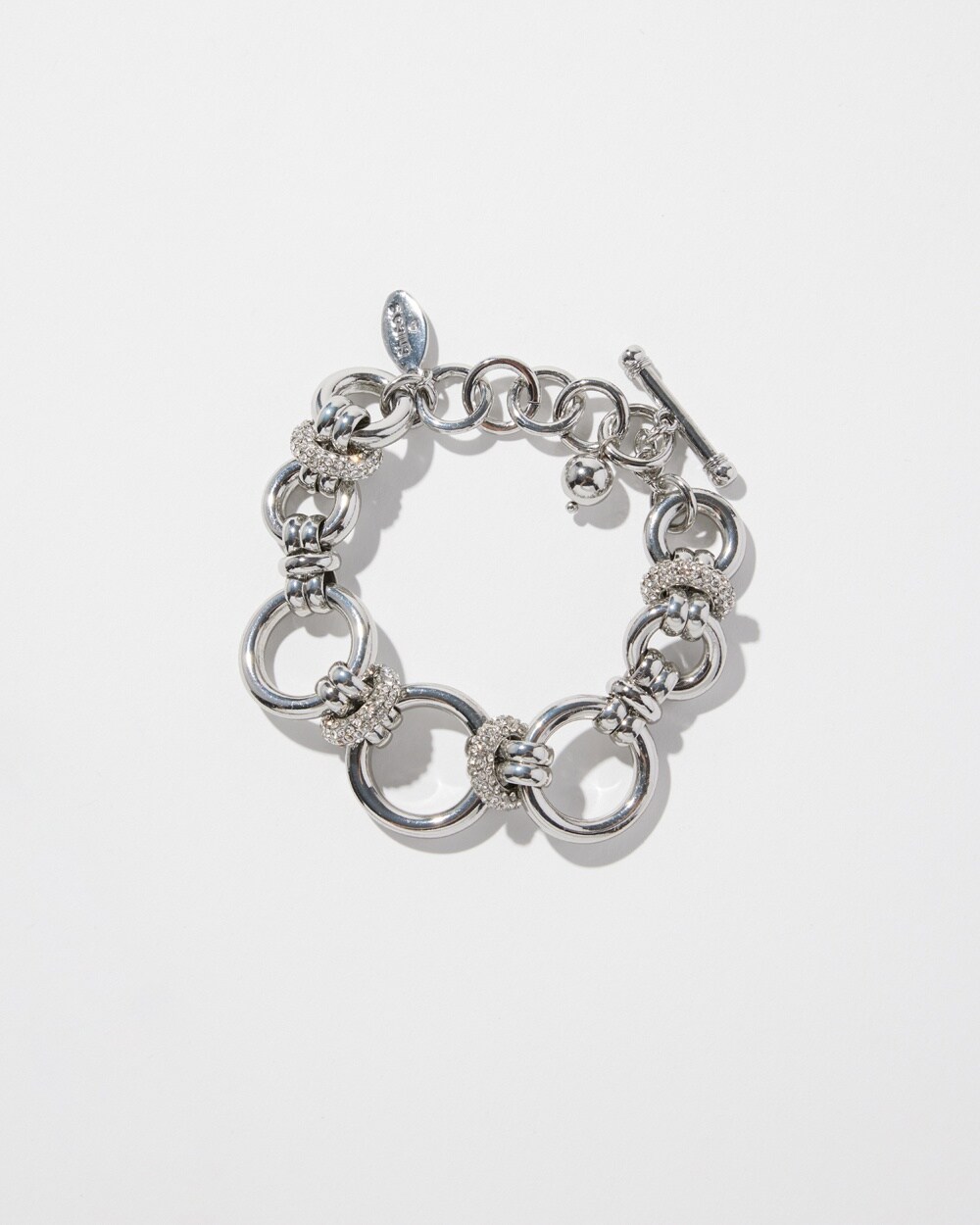 Silver Tone Links Bracelet