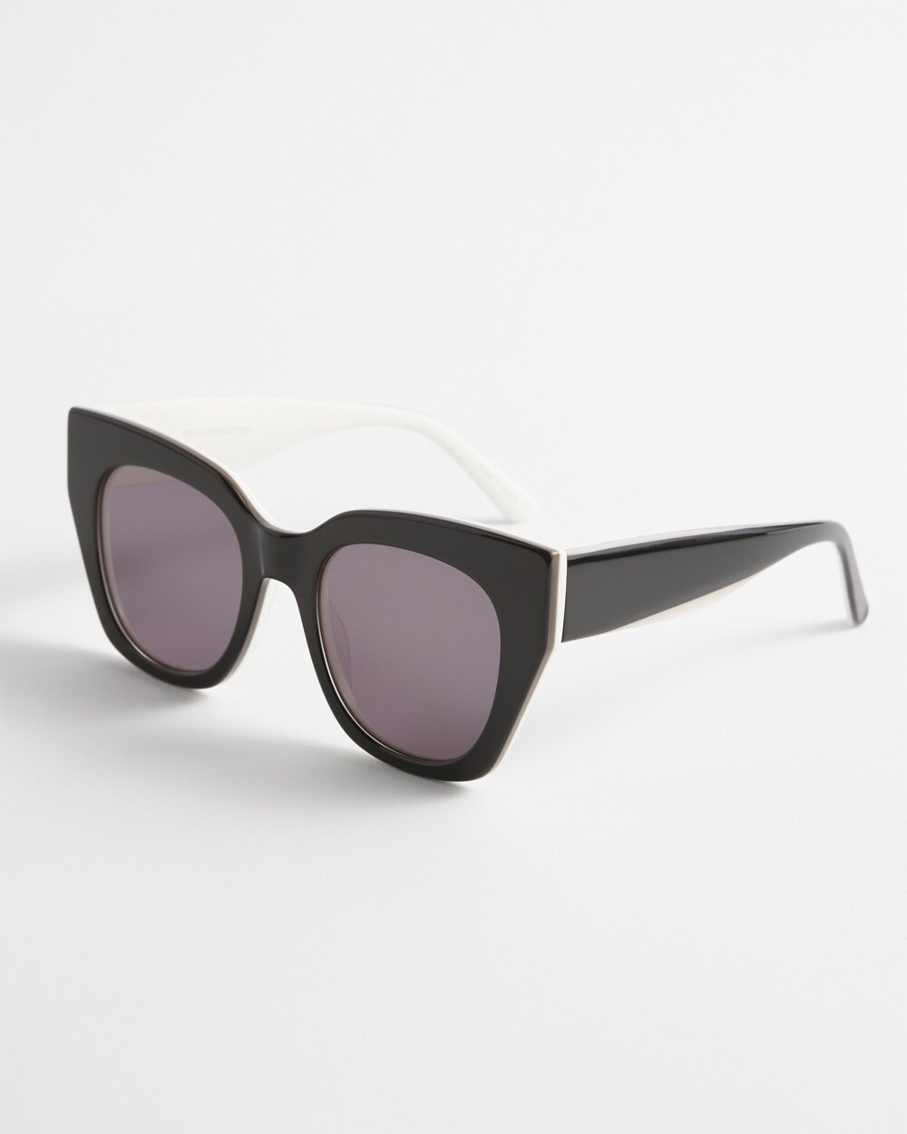 Black and White Cateye Sunglasses