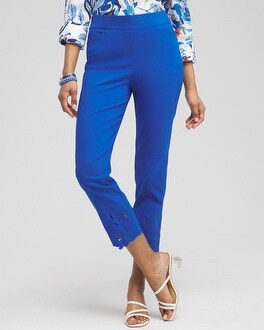 Brigitte Embroidered Slim Cropped Pants - Chico's