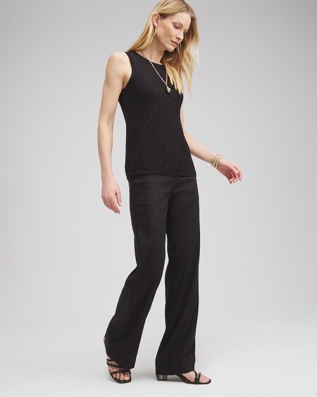 Shop Chico's Textured Knit Tank In Black Size 16/18 |