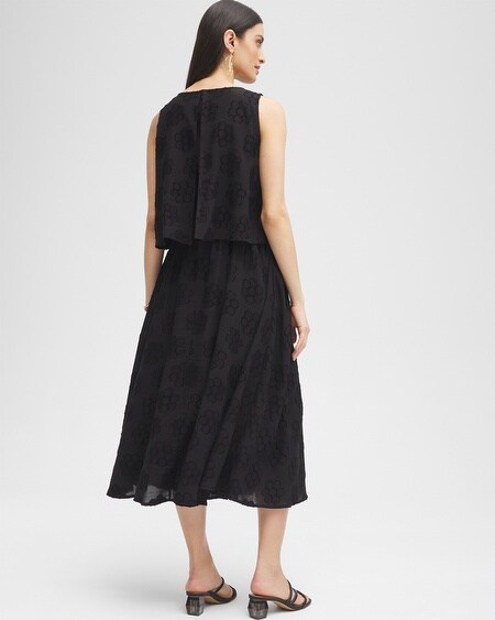 Shop Chico's Layered Popover Dress In Black Size 16 |  Black Label