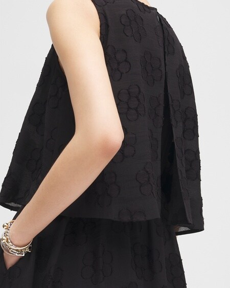 Shop Chico's Layered Popover Dress In Black Size 16 |  Black Label