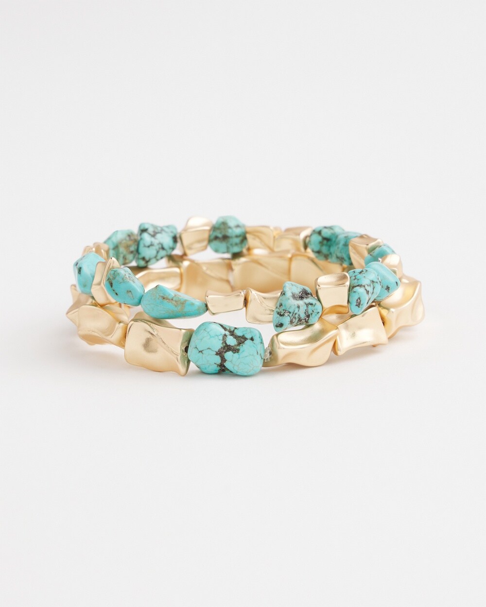 Turquoise Stretch Bracelet Set