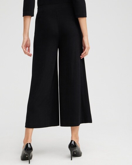 Shop Chico's Wrinkle-free Travelers Culotte Pants In Black Size 4p/6p |  Travel Clothing