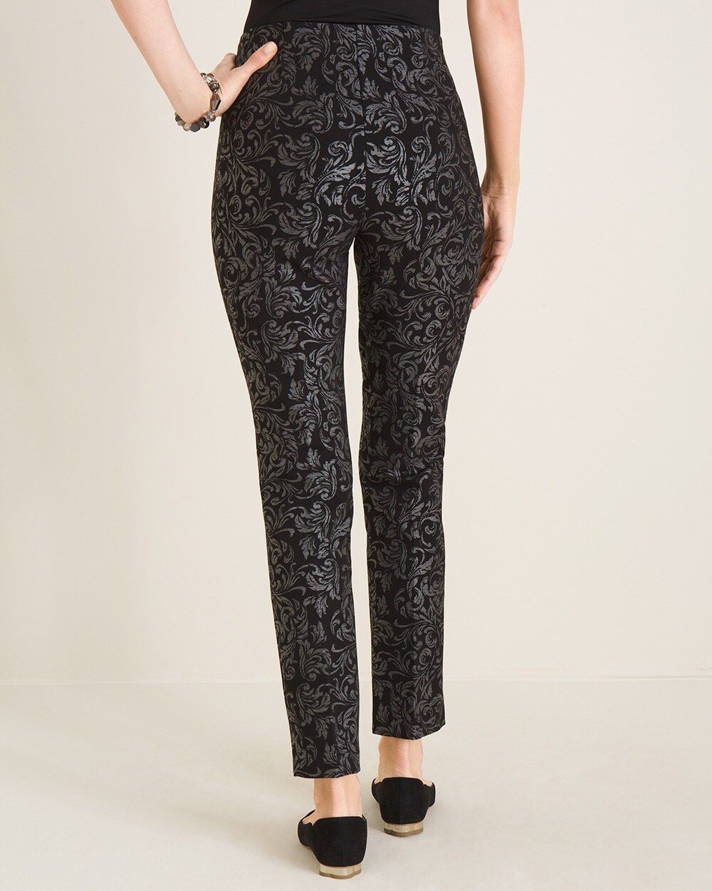 Juliet Scroll-Print Ankle Pants - Chico's