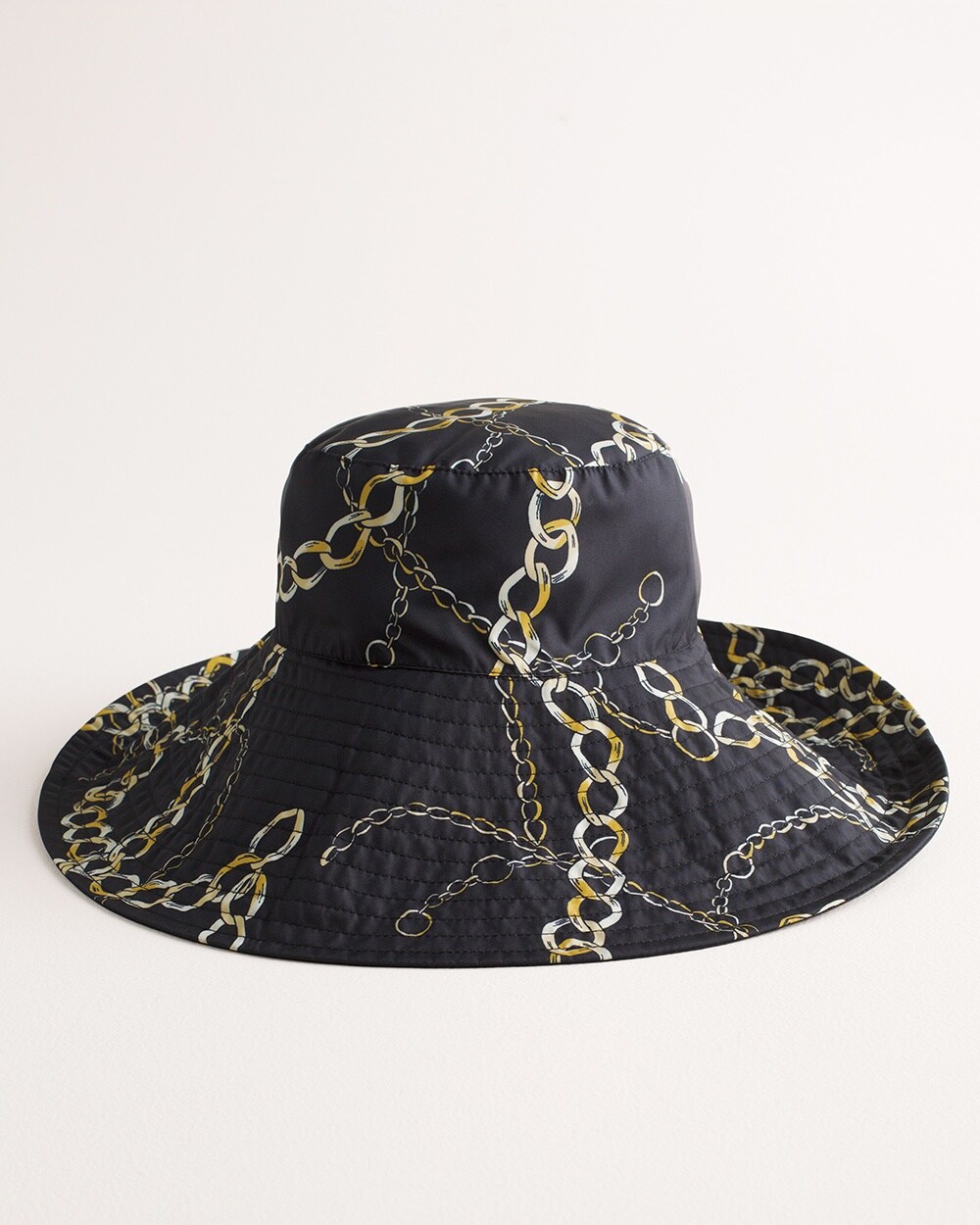 Chain-Print Rain Hat