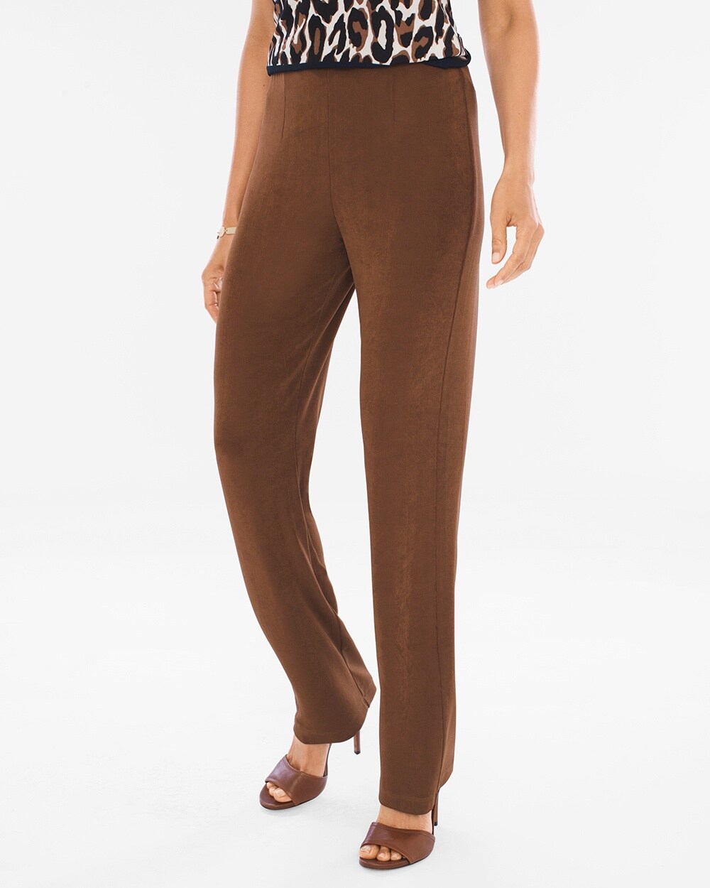 Travelers Classic No Tummy Pants in Chestnut