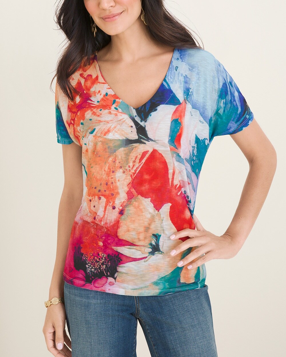 Artistic Floral Tee