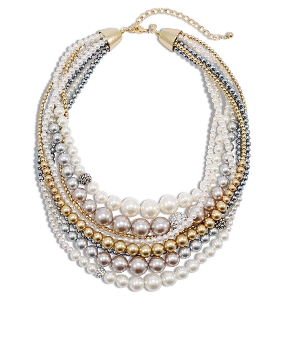 Geneva Multi-Strand Pearl Necklace