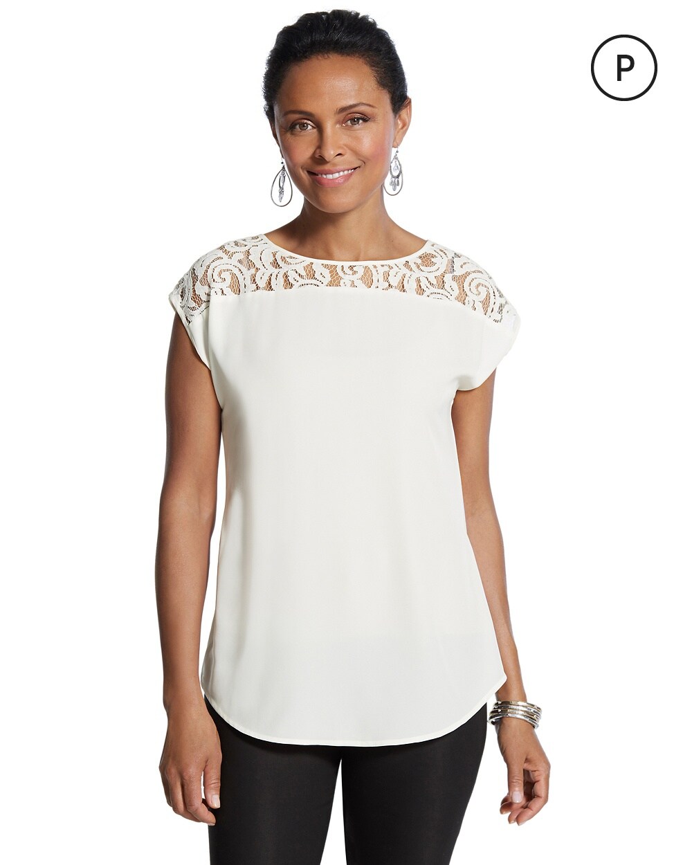Petite Isa Lace Top