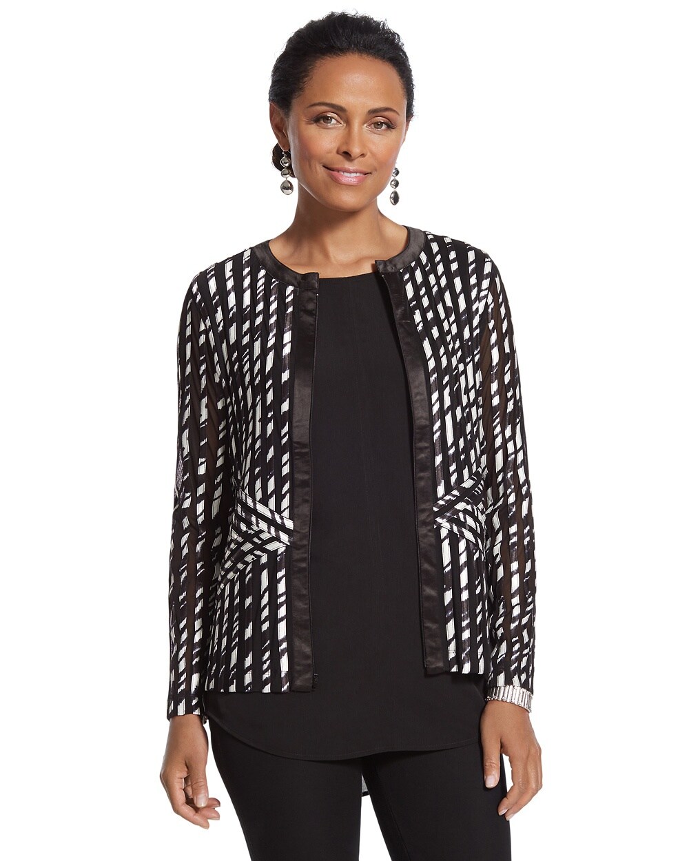 Allure Black-and-White Jacket