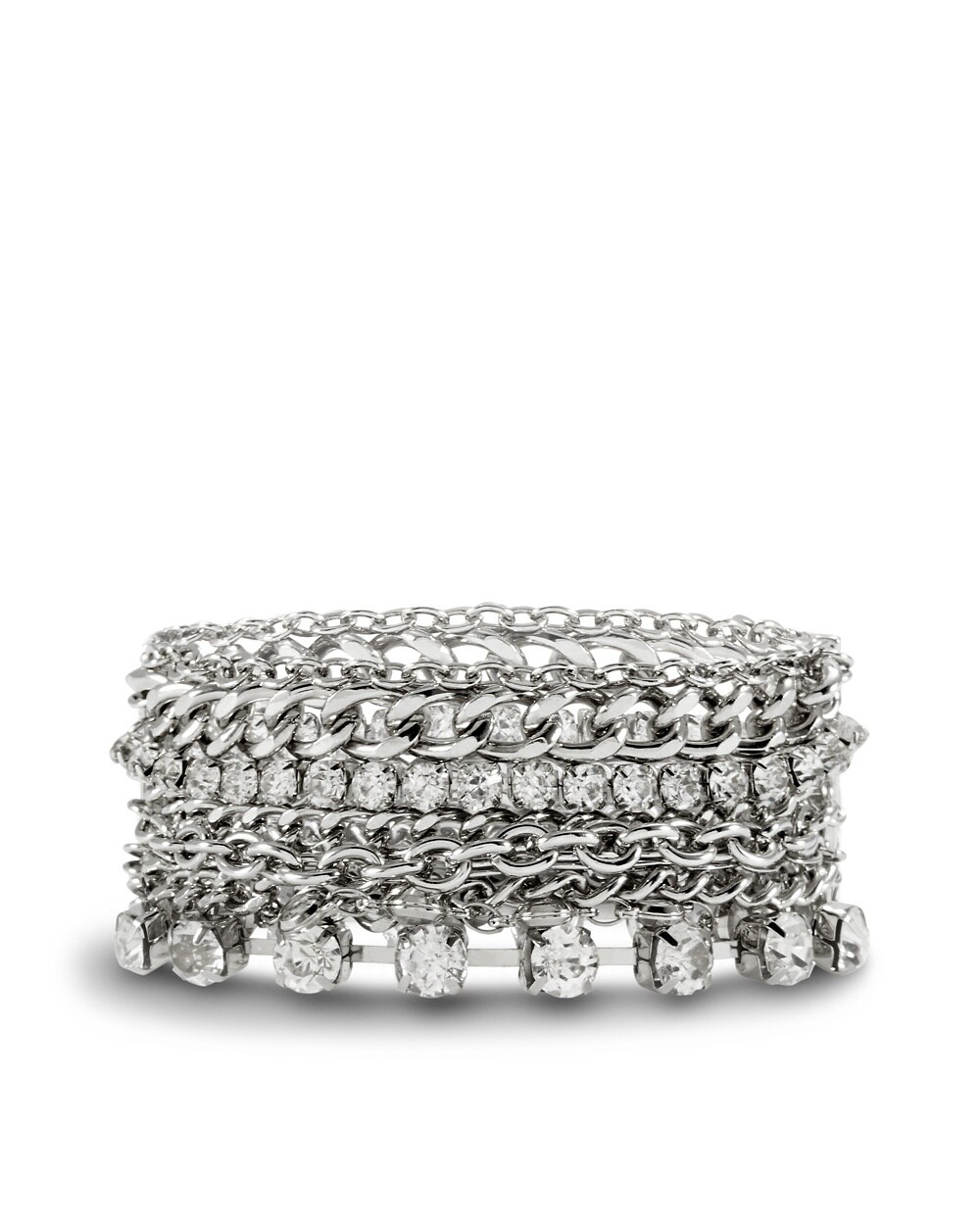 Silver-Tone Multi-Strand Bracelet