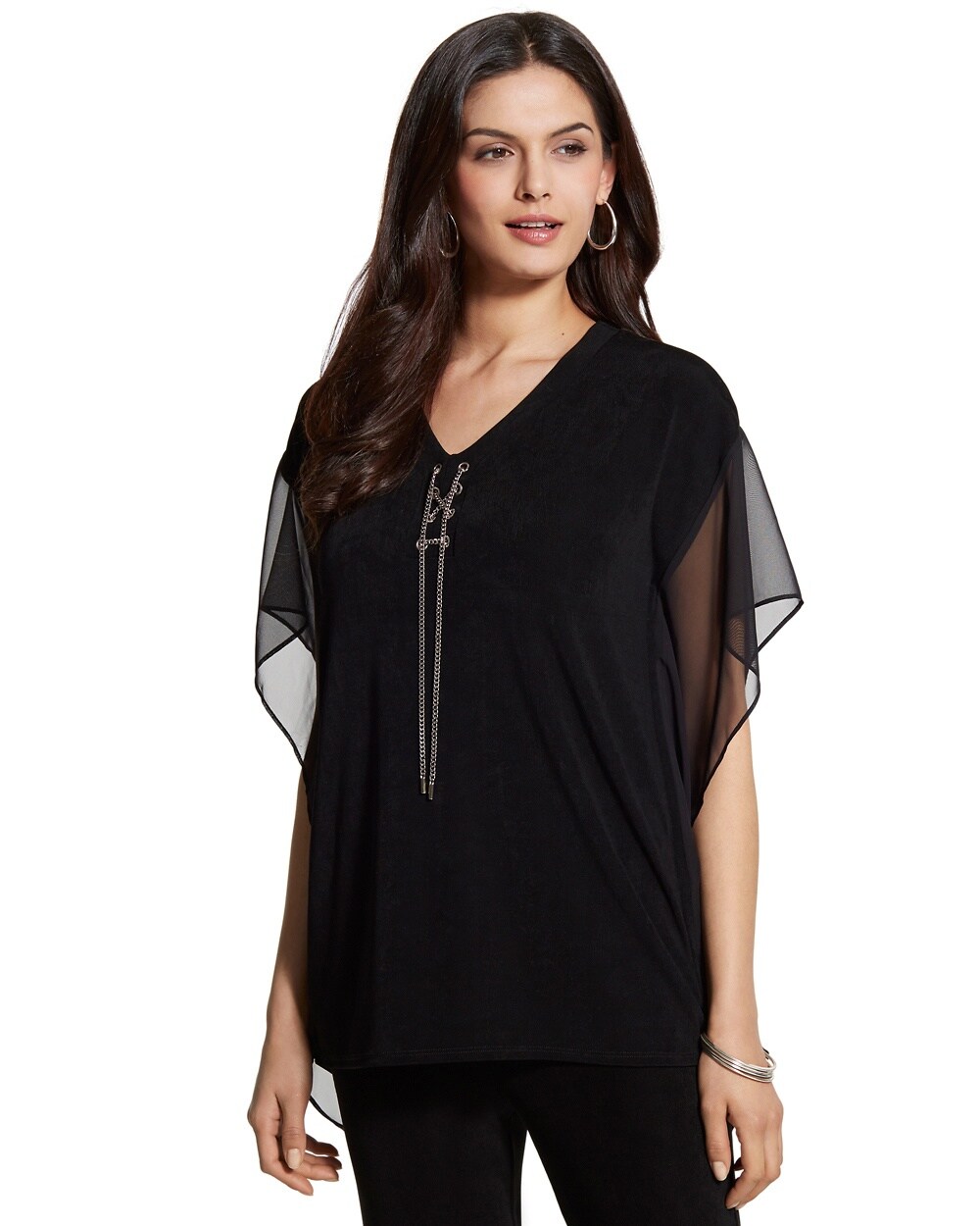 Travelers Classic Lace-Up Top