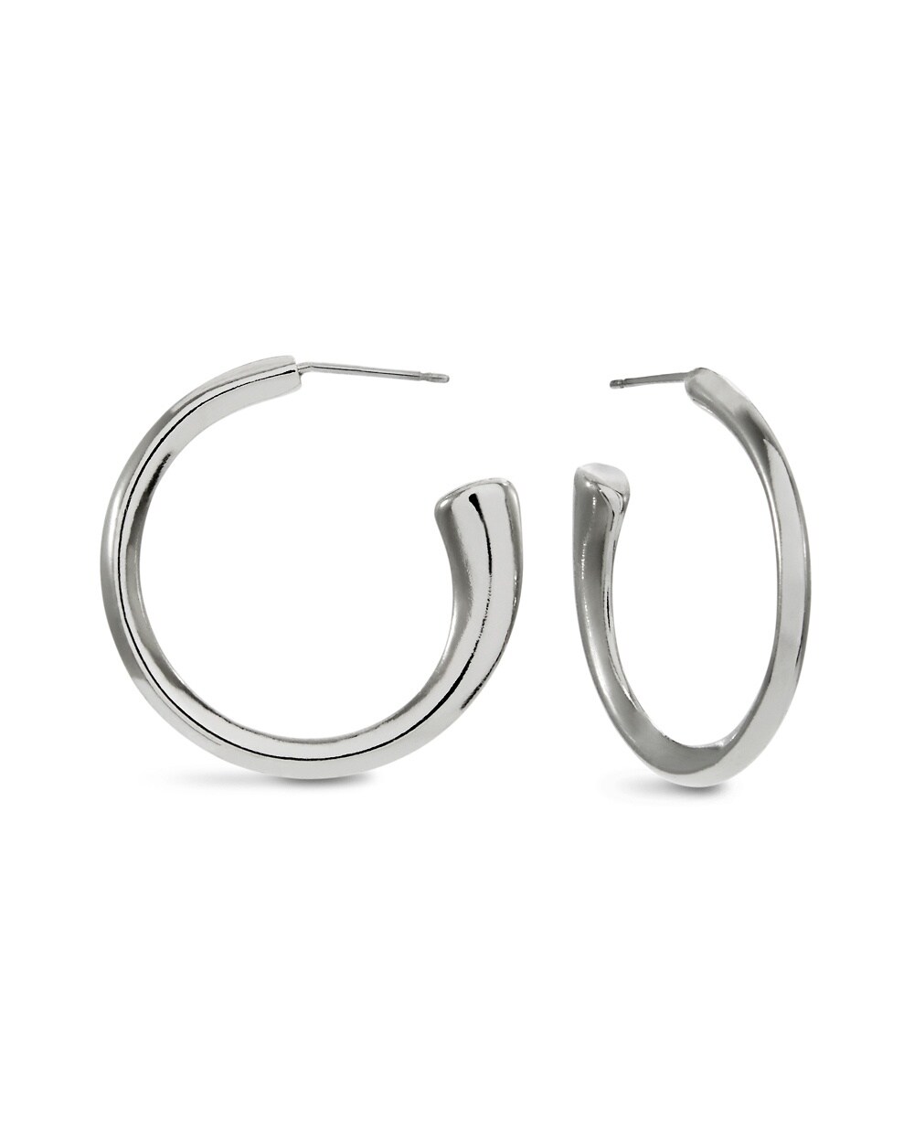 Londyn Silver-Tone Hoop Earrings