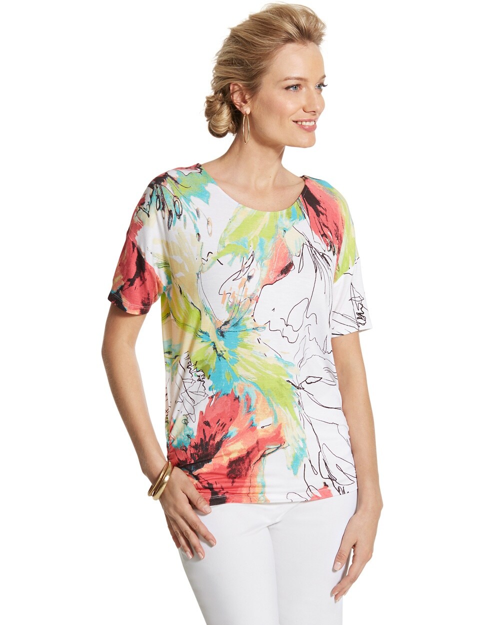 Leighanne Floral Top - Chicos