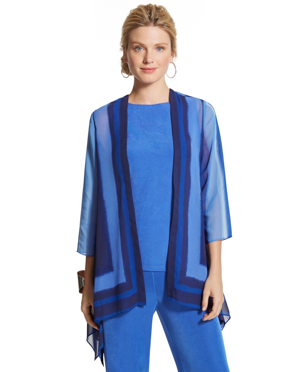 Travelers Collection Sheer Blue Jacket