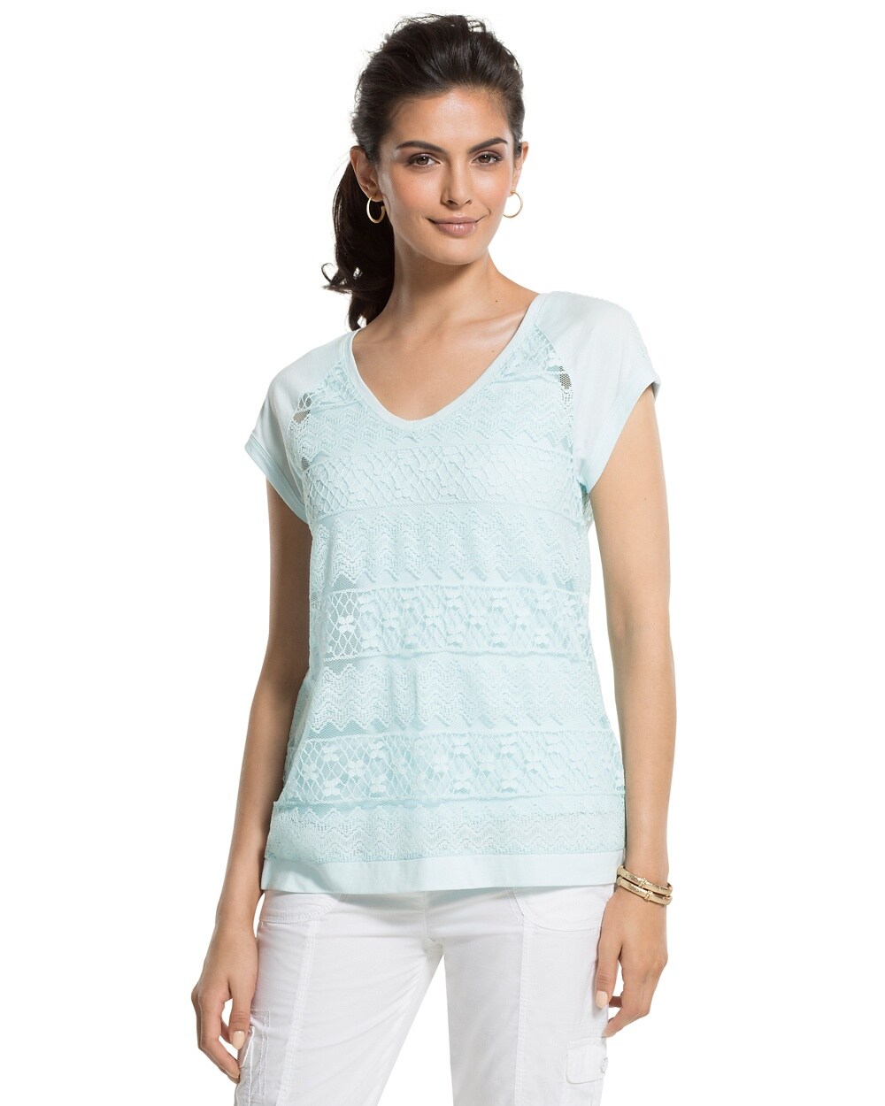 Pieced Lace Top