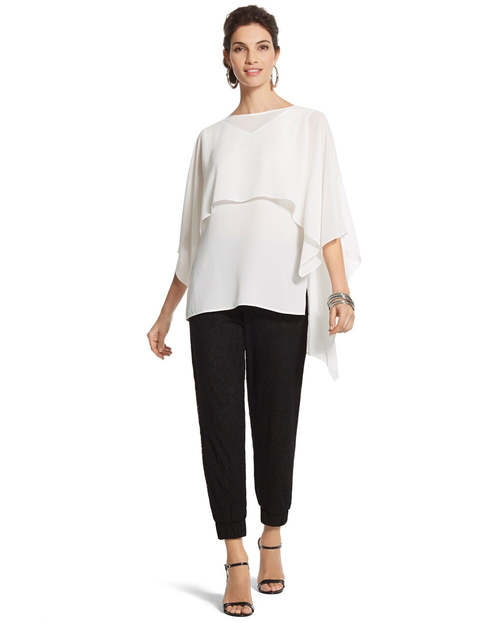 Black Label Flowy Layered Top - Black Label Collection - Women's ...