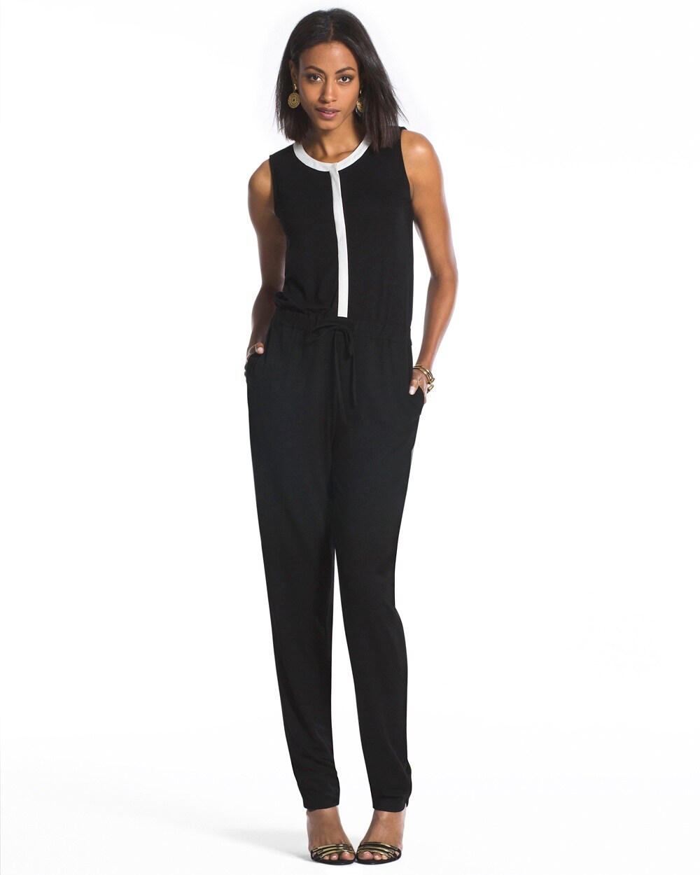 Black-and-White Jumpsuit