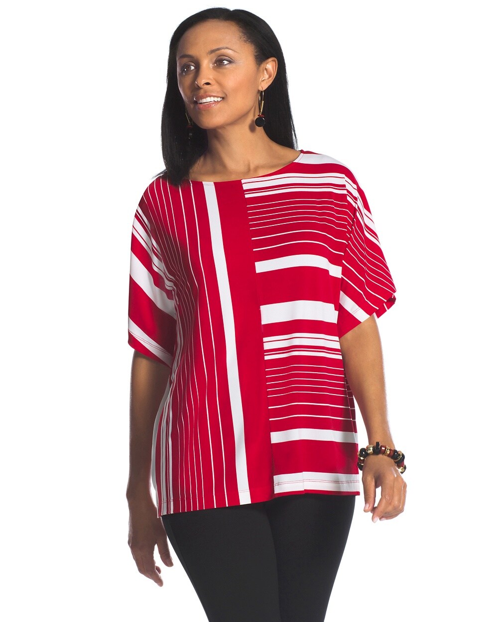 Striped Variety East West Top