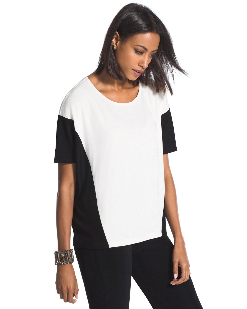 Travelers Classic Black-and-White Top