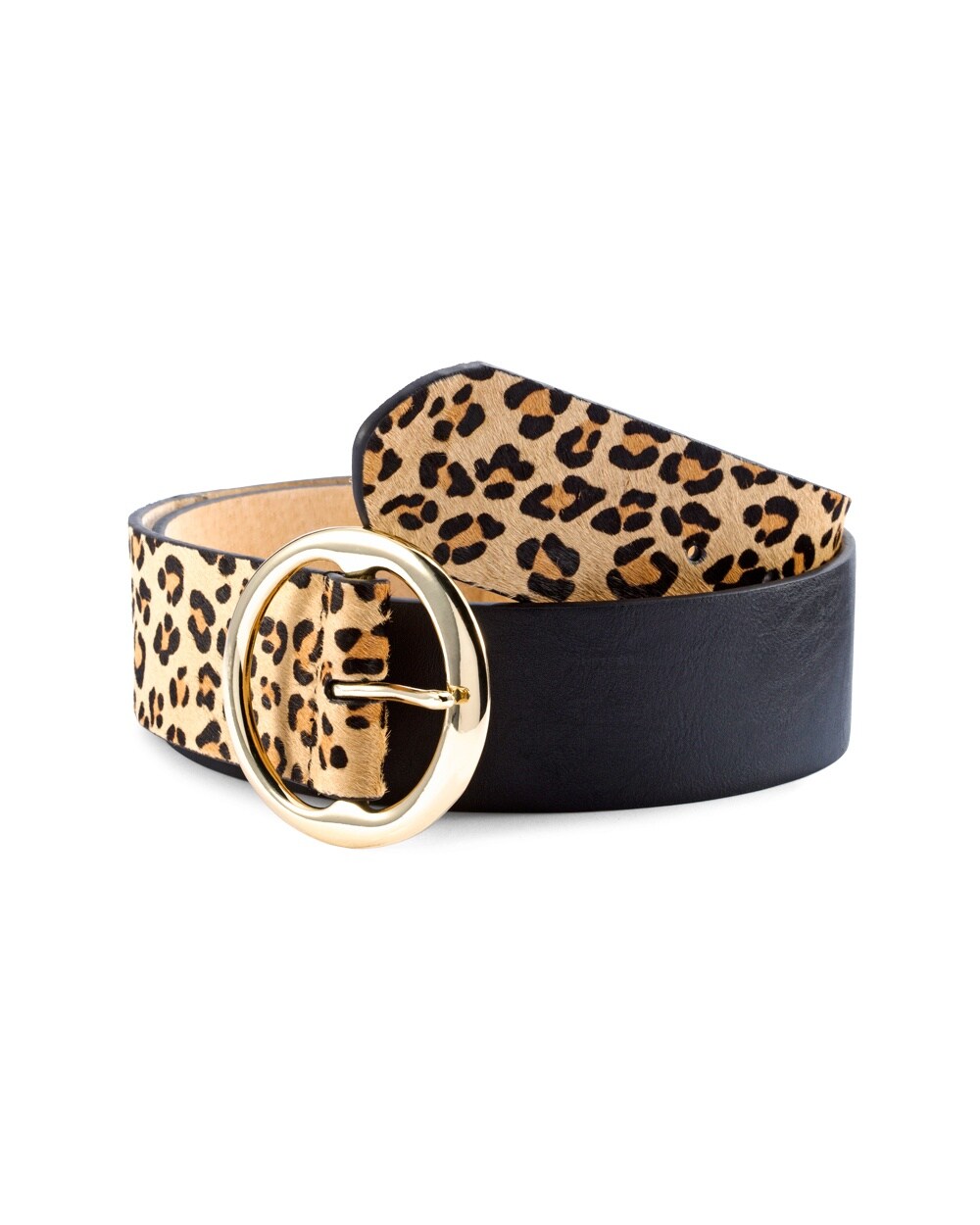 Lush Leopard-Print Belt