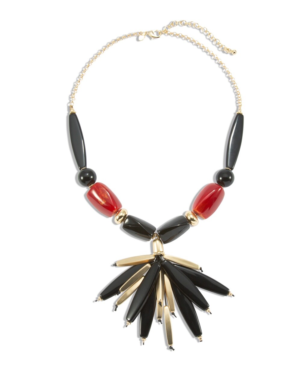 Arosa Red-and-Black Necklace