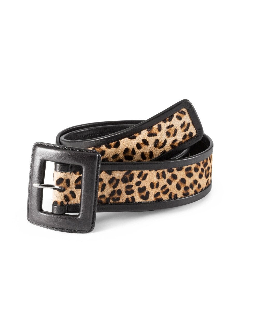 Leah Leopard-Print Belt