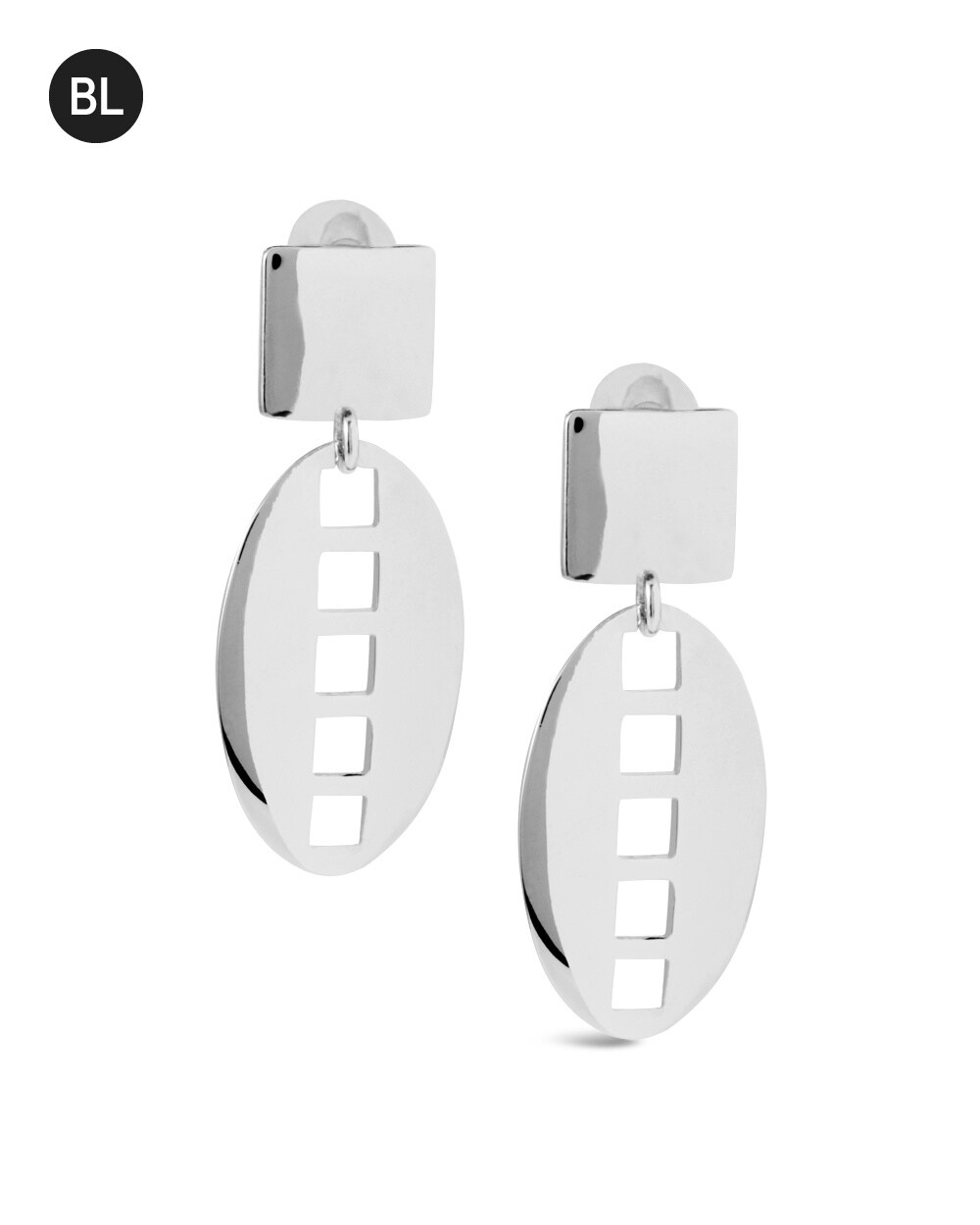 Black Label Architectural Clip-On Earrings